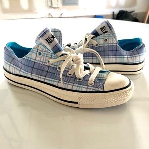Plaid Patterned Converse